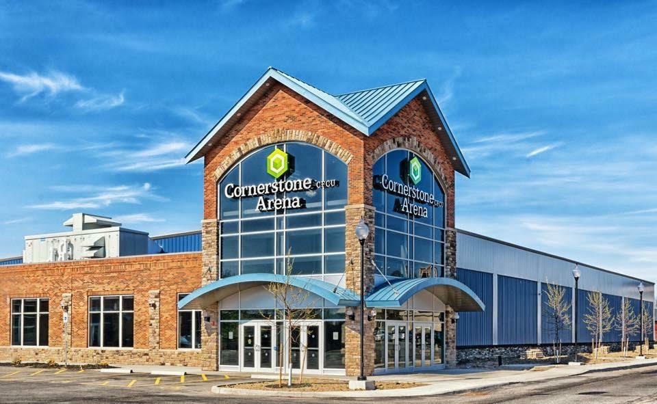 Photo of the Entrance of the Cornerstone Ice Arena